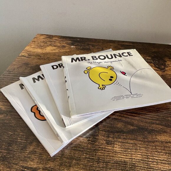 Mr.Men| Vintage Lot of 4 Mr Men Books by Roger Hargreaves Children’s Mini Books - Picture 1 of 5